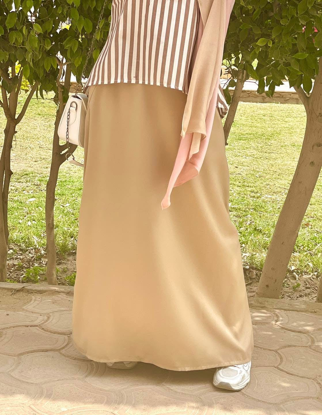 Beige Basic Skirt