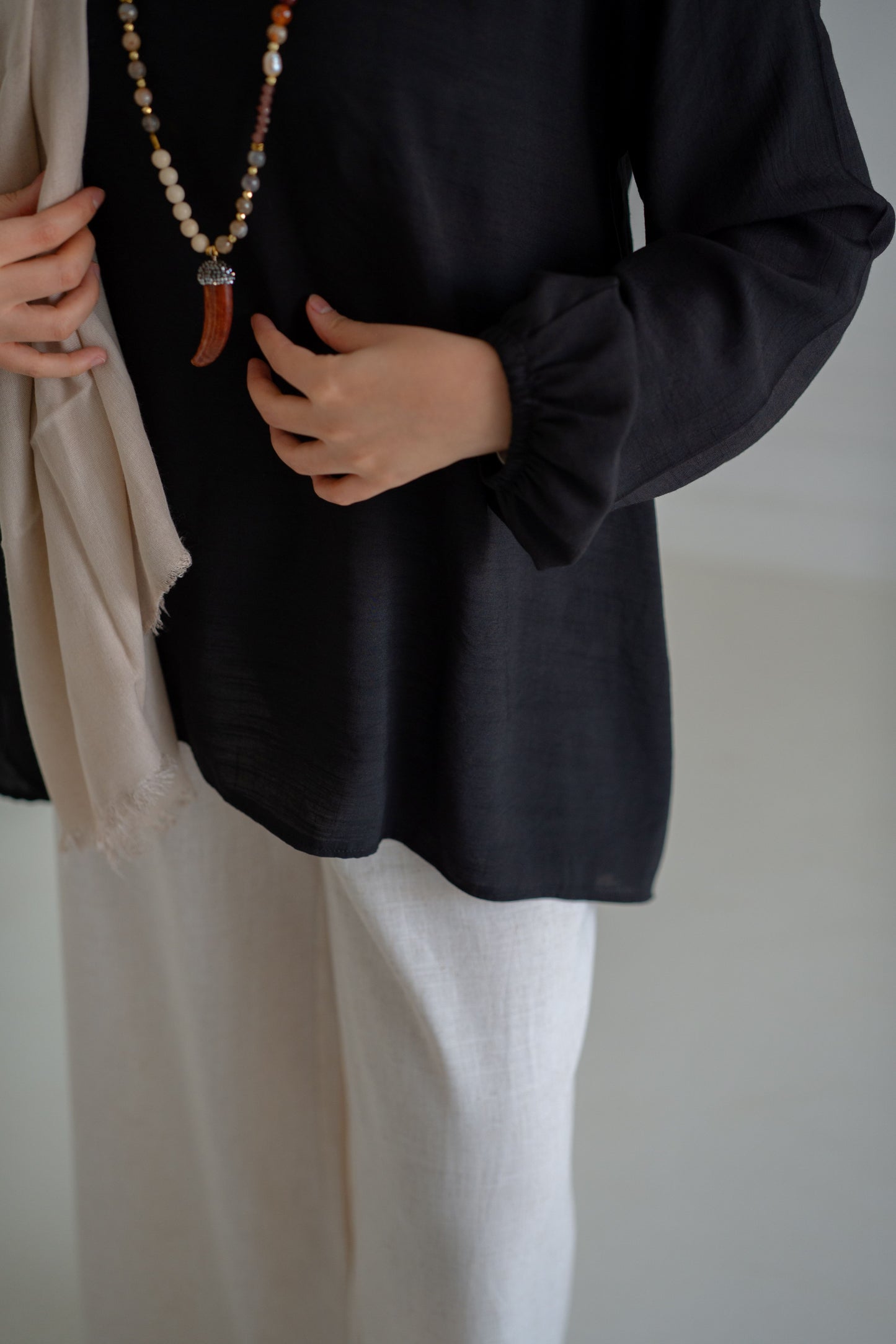 Pure Black Blouse