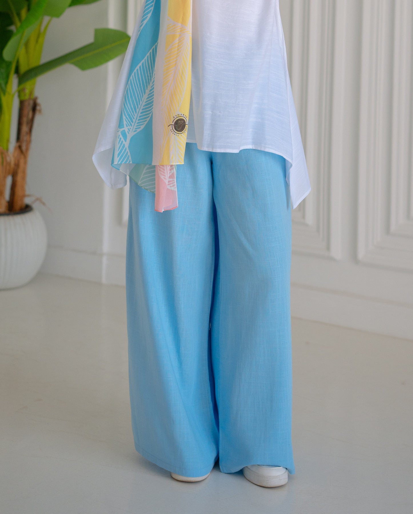 Sky Blue Wide Pants