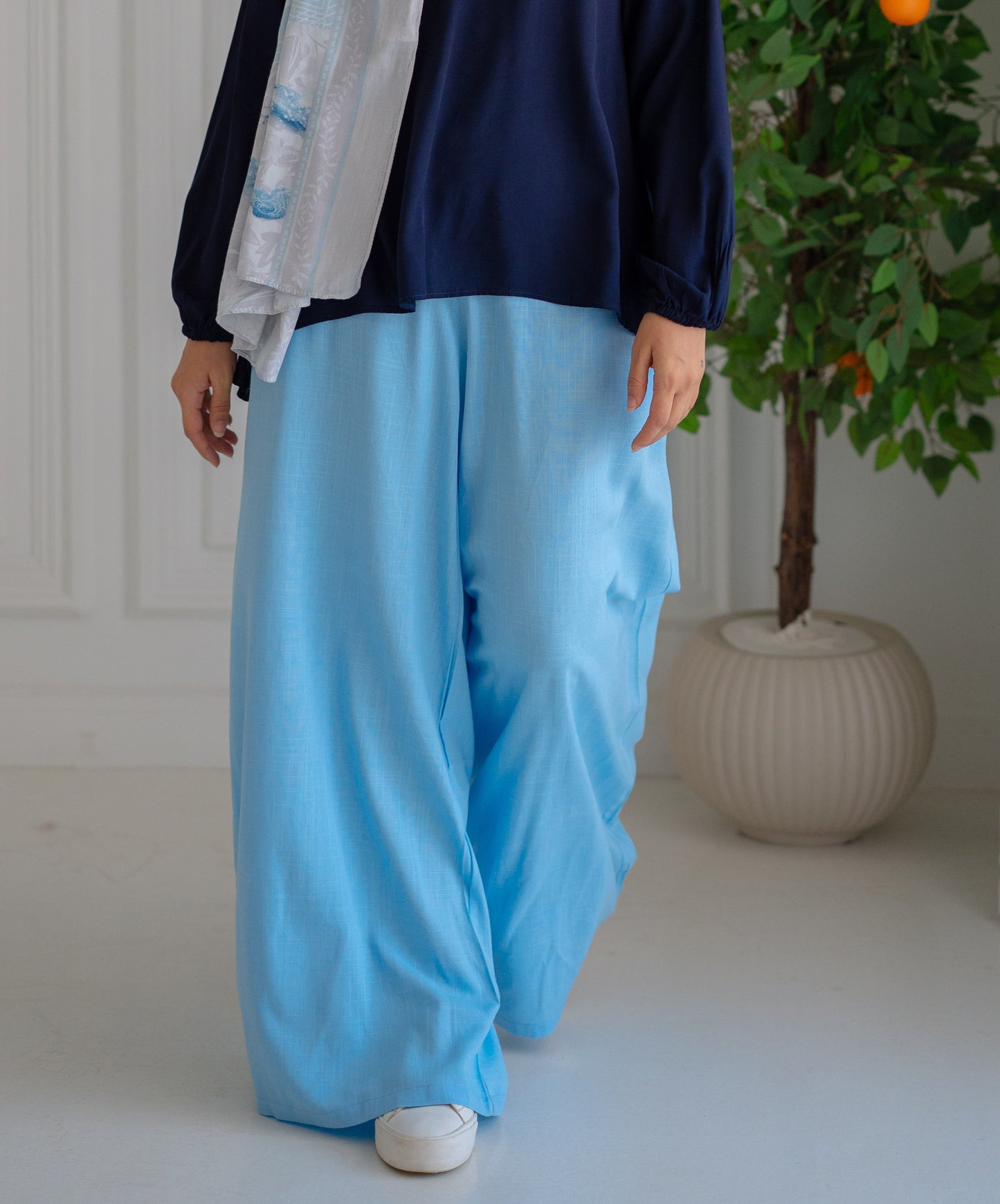 Sky Blue Wide Pants