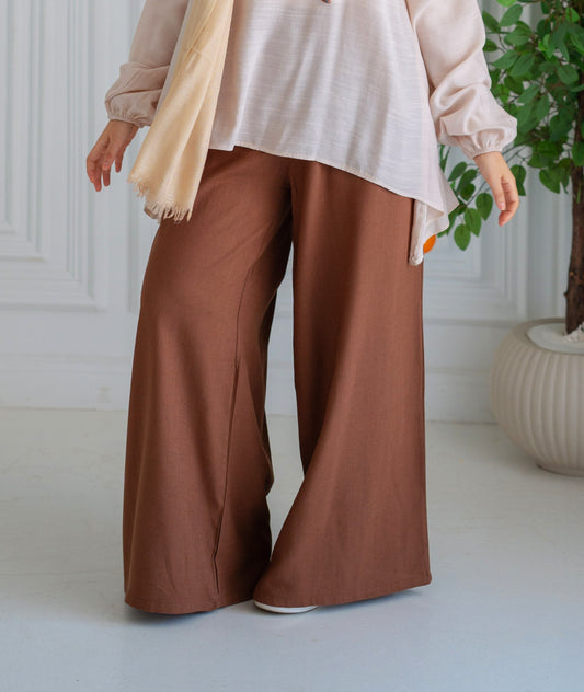 Cocoa Brown Wide Pants