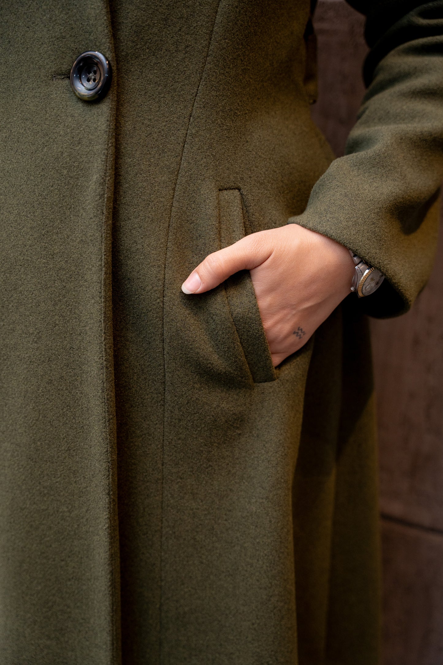 Forest Olive Coat