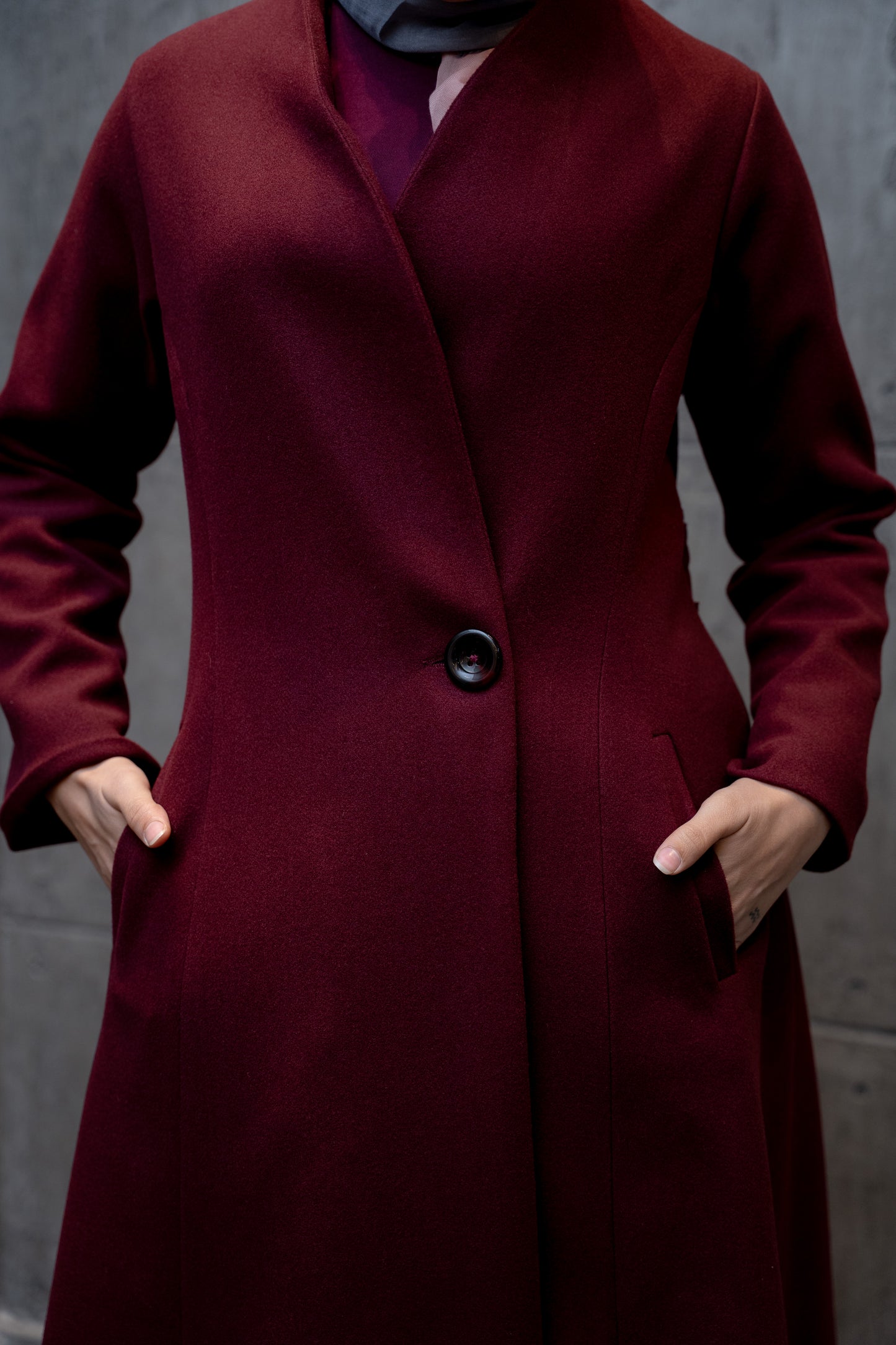Burgundy Coat