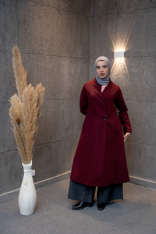 Burgundy Coat
